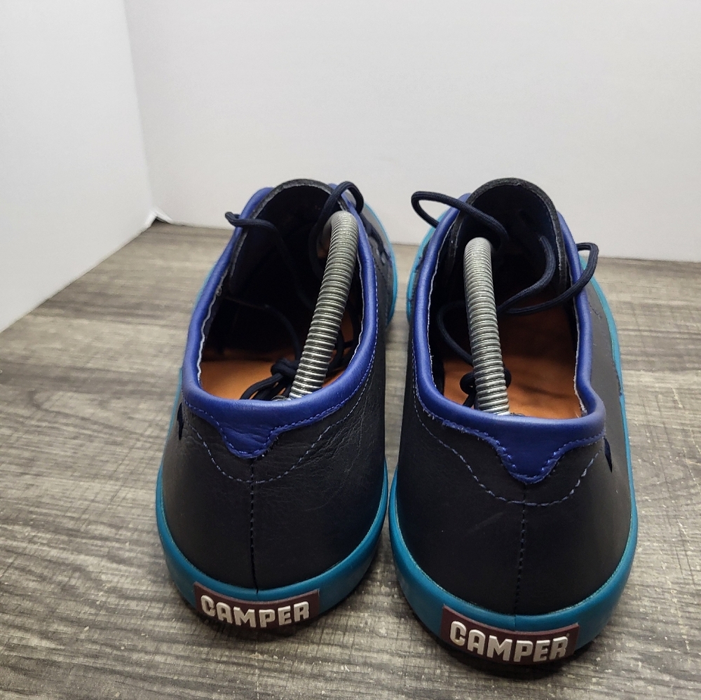Camper Men's Pursuit Sneakers – Black Leather, EU 44 / US 11 - Picture 5 of 11